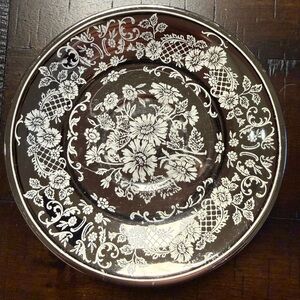 Vintage Johnson Brothers Pareek Brighton silver luster saucer plate